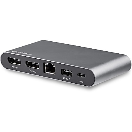 StarTech.com USB C Multiport Adapter - Dual 4K Monitor - Windows - USB-C to Dual DisplayPort Adapter - DK30C2DAGPD