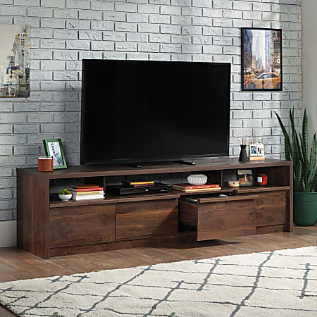 Sauder Harvey Park Entertainment Credenza With Drawers For TVs Up