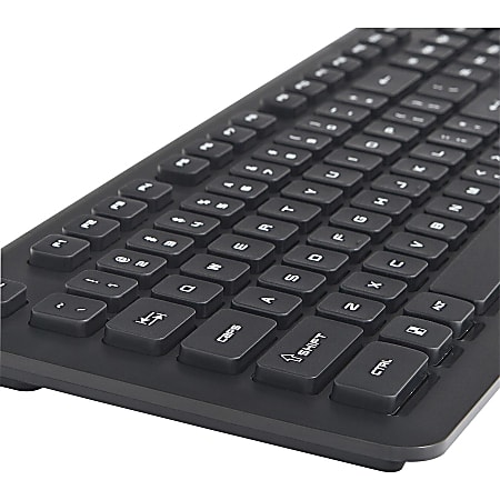 Verbatim Wireless Slim Keyboard Wireless Connectivity RF USB Type A  Interface Computer PC Windows Mac OS Linux AAA Battery Size Supported -  Office Depot