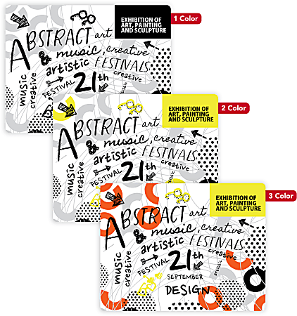 Custom 1, 2 Or 3 Color Printed Labels/Stickers, Rectangle, 3-7/8" x 5", Box Of 250