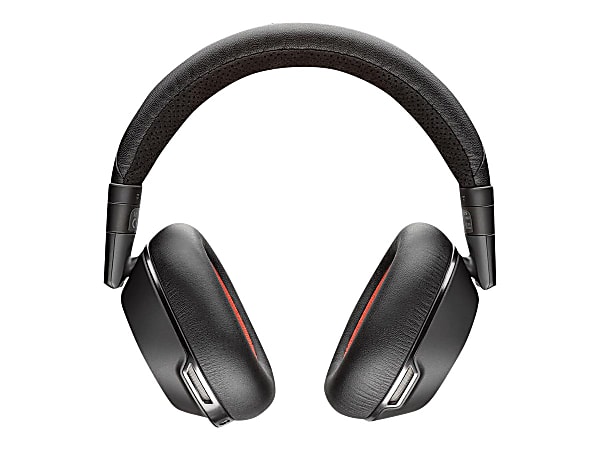 Poly Voyager 8200 UC - Headphones with mic - full size - Bluetooth - wireless - NFC - active noise canceling - 3.5 mm jack - black - Certified for Microsoft Teams
