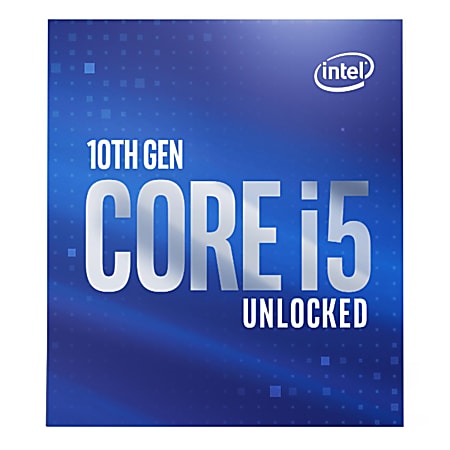 Intel Core i5 (10th Gen) i5-10600K Hexa-core (6 Core) 4.10 GHz Processor - Retail Pack - 12 MB L3 Cache - 64-bit Processing - 4.80 GHz Overclocking Speed - 14 nm - Socket LGA-1200 - Intel UHD Graphics 630 - 125 W - 12 Threads