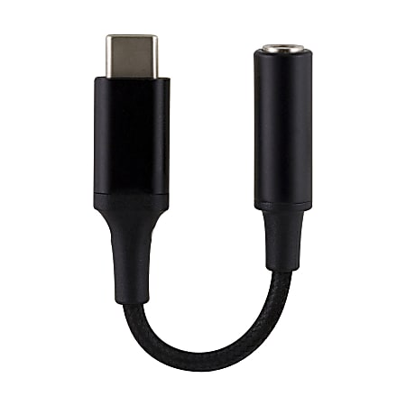 Adaptador USB C - Jack negro