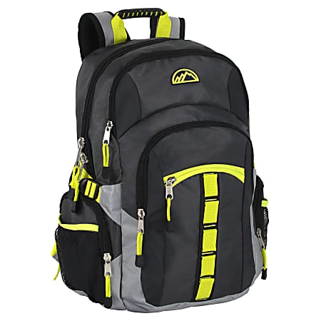 Trailmaker Athletic Backpack With 17" Laptop Pocket, Charcoal/Black