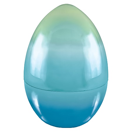 Amscan Jumbo Easter Eggs, 9-1/2"H x 6-1/2"W x 6-1/2"D, Blue, Pack Of 2 Eggs