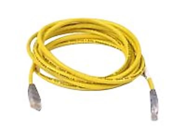 Belkin - Crossover cable - RJ-45 (M) to RJ-45 (M) - 3 ft - UTP - CAT 5e - molded - yellow