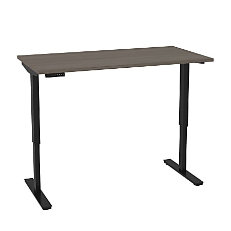 Bestar Universel Electric 60“W Standing Desk, Bark Gray
