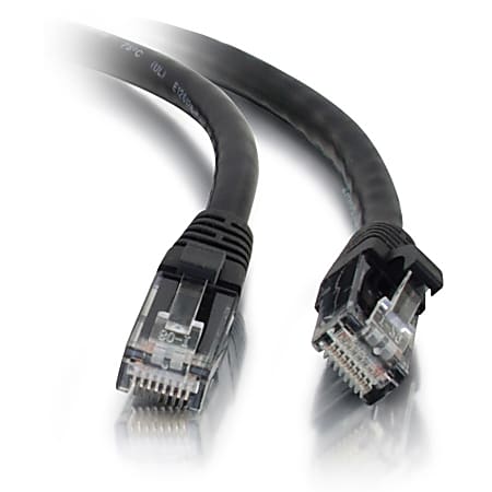 C2G 14ft Cat5e Ethernet Cable - Snagless Unshielded (UTP) - Black - Category 5e for Network Device - RJ-45 Male - RJ-45 Male - 14ft - Black