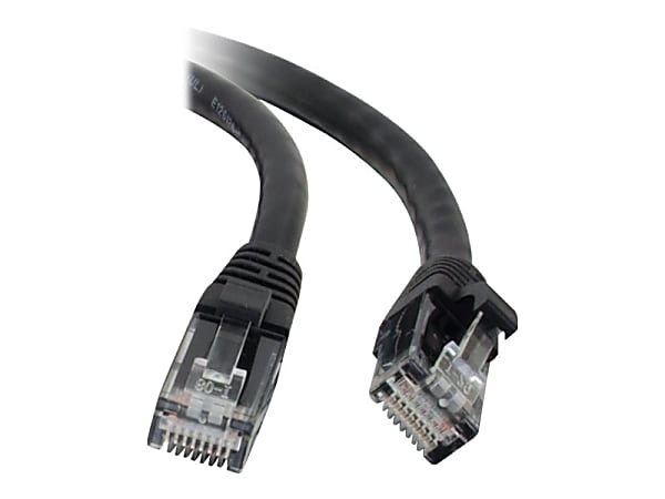 C2G 14ft Cat5e Ethernet Cable - Snagless Unshielded (UTP) - Black - Patch cable - RJ-45 (M) to RJ-45 (M) - 14 ft - UTP - CAT 5e - molded - black