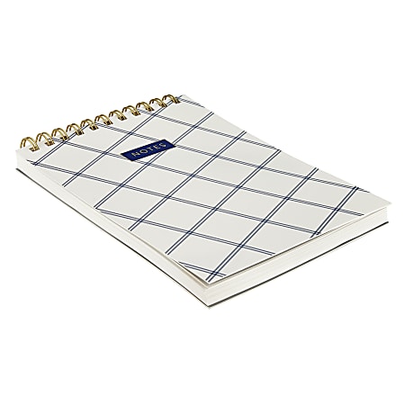 Eccolo Steno Pad, 6" x 8", 120 Sheets, Plaid