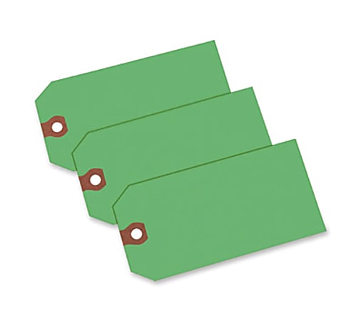 Avery® Colored Shipping Tags - 4.75" Length x 2.37" Width - Rectangular - 1000 / Box - Green