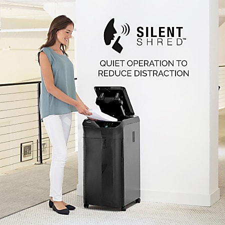T*A様 【A4用紙600枚を自動で処理】Fellowes AutoMax600 Fellowes AutoMax 600M Auto Feed Micro Cut 600 Sheet Shredder Black