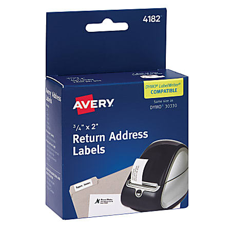 Avery® Thermal Return Address Labels, 3/4