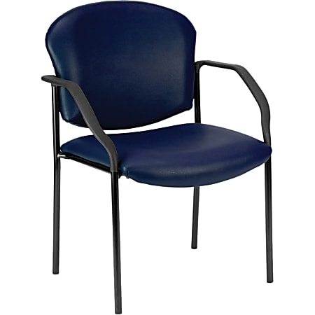 Navy OFM Anti-Microbial/Anti-Bacterial Vinyl Guest/Reception Chair 
