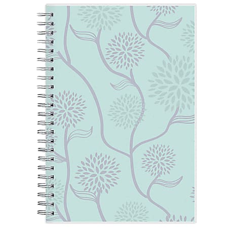 2024 Blue Sky™ Rue Du Flore Frosted Weekly/Monthly Planning Calendar, 5" x 8", Mint Green, January to December 2024, 101603