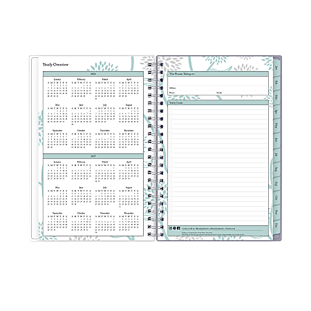 2024 Blue Sky Rue Du Flore Frosted WeeklyMonthly Planning Calendar 5 x ...