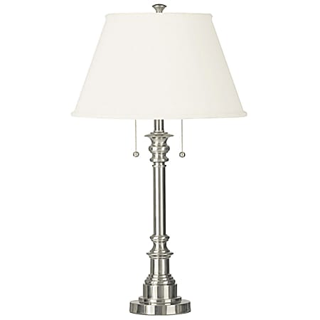 Kenroy Spyglass Table Lamp, Brushed Steel