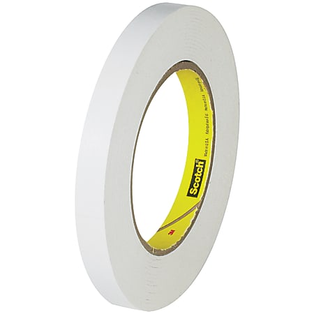 3M™ 256 Flatback Tape, 3" Core, 0.5" x 60 Yd., White, Case Of 12