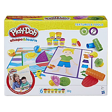 Play Doh Education Shape And Learn Textures And Tools Set Assorted