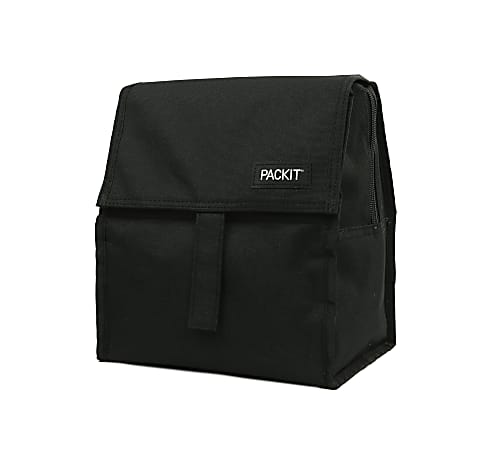 PackIt Freezable Lunch Bag Black - Office Depot
