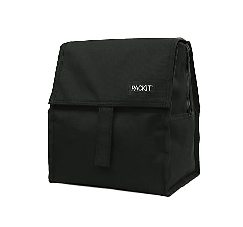  PackIt Freezable Lunch Bag, Black, Built with