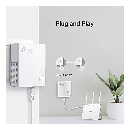 TP-Link TL-PA7017P KIT Adaptatur résau CPL 1000 Mbit/s thrnt/LAN Blanc 2 pièc(s) au millur prix