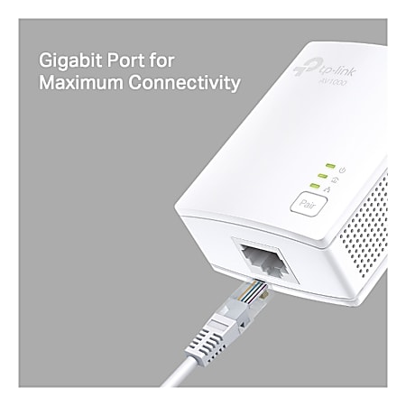  TP-Link Powerline Ethernet Adapter Starter Kit - AV1000 Gigabit  Port, Plug&Play, Ethernet Over Power, Nano Size, Ideal for Smart TV, Online  Gaming, Wired Connection Only (TL-PA7017 KIT) : Everything Else