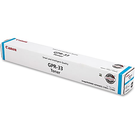 Canon GPR-33 Original Toner Cartridge - Laser - 52000 Pages - Cyan - 1 Each