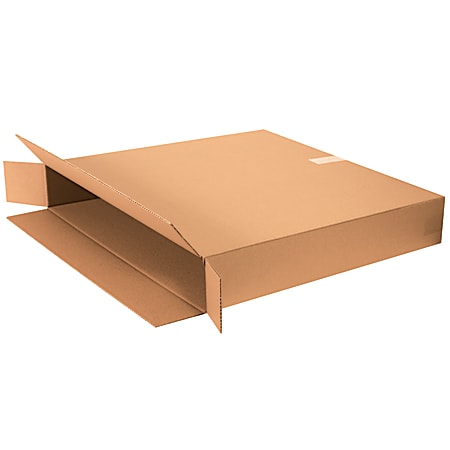 Partners Brand Side Loading Corrugated Boxes, 30" x 5" x 30", Kraft, Pack Of 10