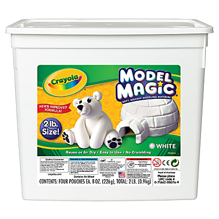 Crayola® Model Magic®, 2 Lb, Bucket Of White