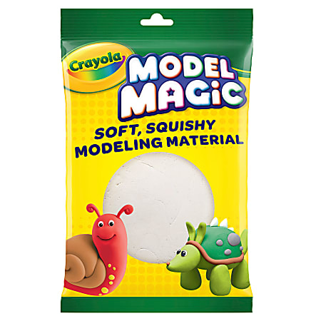  Crayola 574418 Model Magic Compound, White, Twelve 8 oz.  Pouches/Carton : Toys & Games