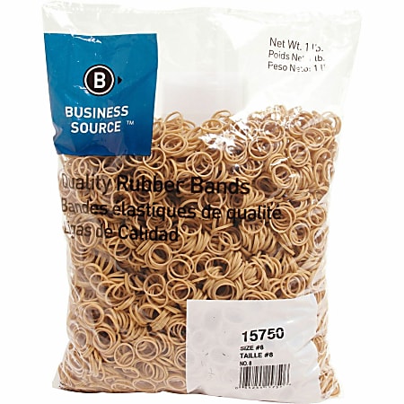 Business Source Quality Rubber Bands - Size: #8 - 0.9 Business Source Quality Rubber Bands - Size: #8 - 0.9
