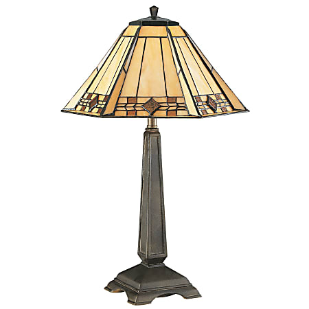 Kenroy Willow Accent Lamp, Bronze/Honey/Amber