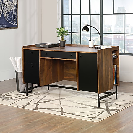 Sauder Harvey Park 55 W Computer Desk Grand Walnut - Office Depot