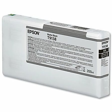 Epson UltraChrome HD T913800 Inkjet Ink Cartridge - Matte Black Pack - Inkjet