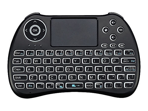 Adesso® SlimTouch 4040 Wireless RF Illuminated Keyboard With Touchpad