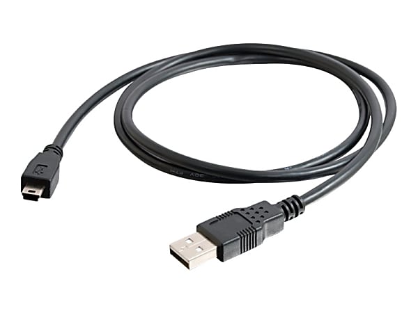 C2G 1m (3ft) USB Cable - USB A to Mini B - M/M - Type A Male - Mini Type B Male USB - 3.28ft - Black