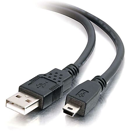 C2G 1m (3ft) USB Cable - USB A to Mini B - M/M - Type A Male - Mini Type B Male USB - 3.28ft - Black