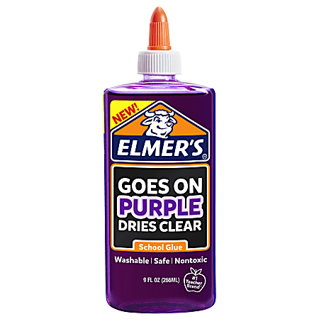 Elmer's® Disappearing School Glue, Purple, 9 Oz