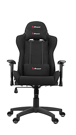 Arozzi Forte Ergonomic Fabric High-Back Gaming Chair, Black