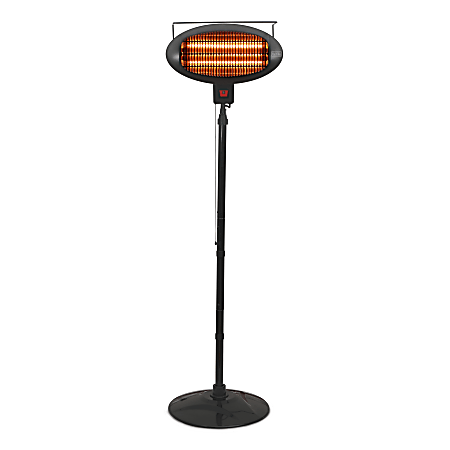 Black+Decker Patio 1500W Electric Heater, 82-11/16”H x 19-11/16”W x 19-11/16”D, Black