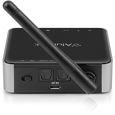 How to connect aluratek store bluetooth transmitter to headphones