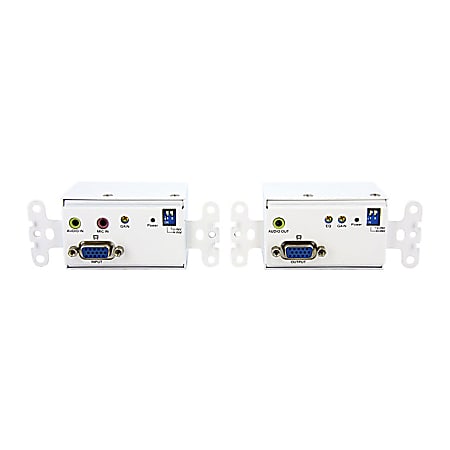 StarTech.com VGA Wall Plate Video Extender over Cat5 with Audio