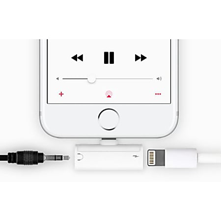 Aluratek Lightning 3.5 mm Adapter For iPhoneiPad 1 x Lightning