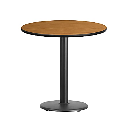 Flash Furniture Round Hospitality Table, 31-3/16"H x 30"W x 30"D, Natural