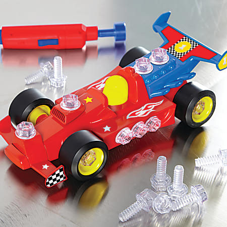 Educational Insights Design Drill Power Play Vehicles Race Car Set