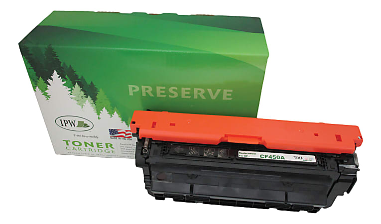 IPW Preserve Remanufactured Black Toner Cartridge Replacement For HP 655A, CF450A, 545-450-ODP