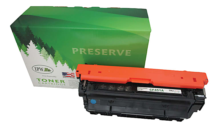 IPW Preserve Remanufactured Cyan Toner Cartridge Replacement For HP 655A, CF451A, 545-451-ODP
