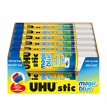 Saunders® UHU® stic Color Glue Sticks, 1.41 Oz,