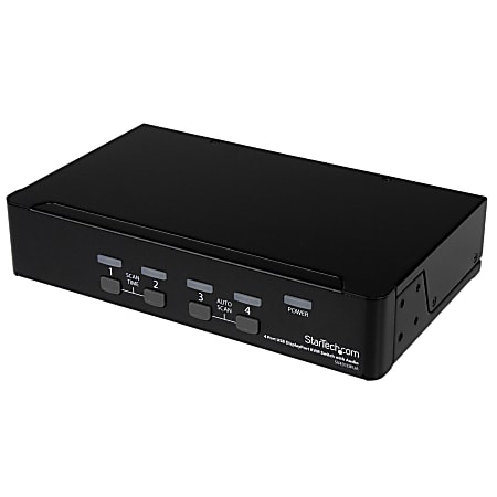 StarTech.com 4 Port DisplayPort KVM Switch w/ Audio